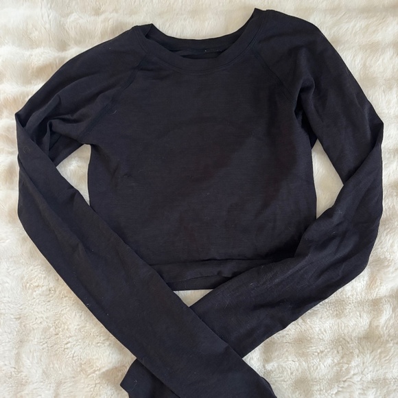 Lululemon Swiftly Tech Cropped Long-Sleeve Shirt 2.0 - Picture 1 of 6